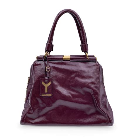 yves saint laurent borsa ebay|Yves Saint Laurent Borsa a Mano Vintage in Pelle Lucida Col.